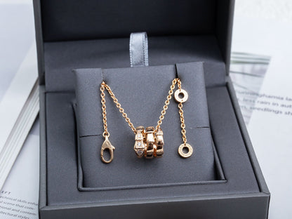 [Eterna Jewels]SERPENTI PINK GOLD NECKLACE DIAMOND