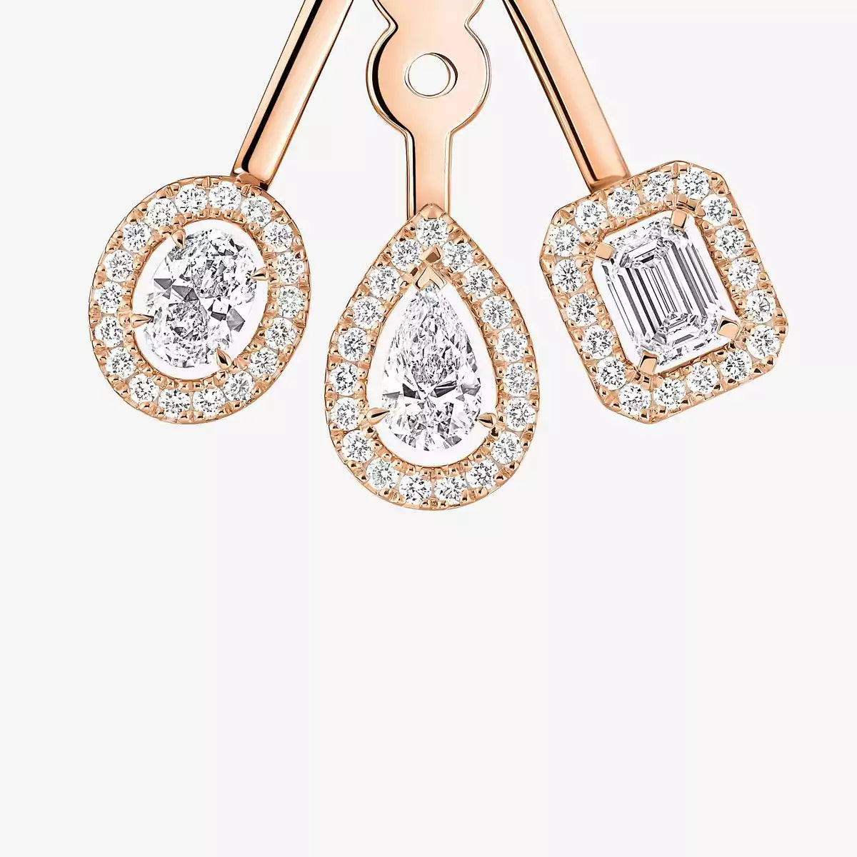 [Eterna Jewels] My Twin Trio  Diamond Earrings