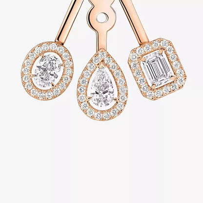 [Eterna Jewels] My Twin Trio  Diamond Earrings