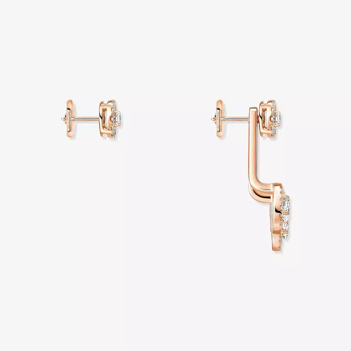 [Eterna Jewels] My Twin Trio  Diamond Earrings