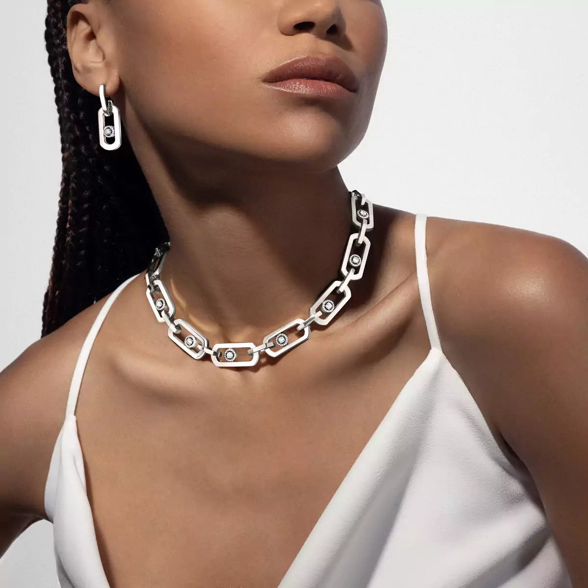[Eterna Jewels] So Move XL Diamond Hoop Earring