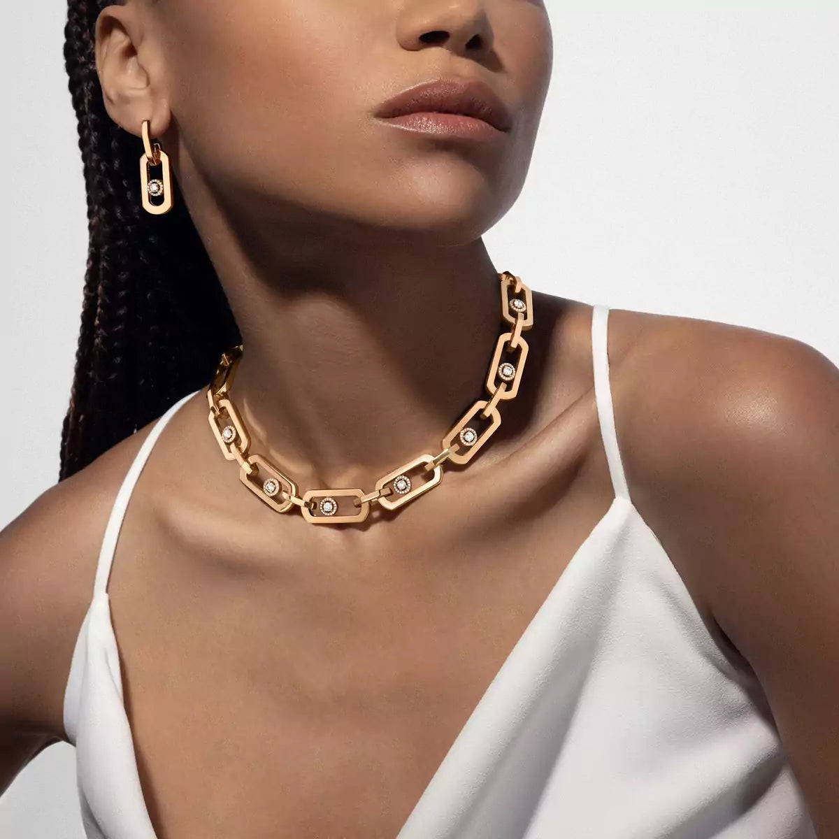 [Eterna Jewels] So Move XL Diamond Hoop Earring