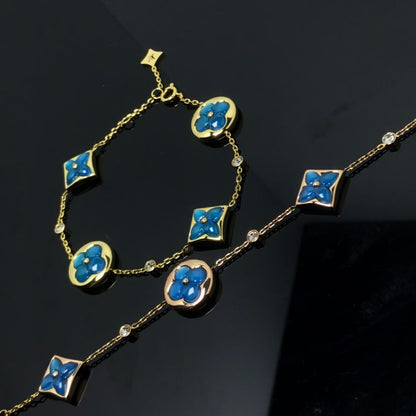[Eterna Jewels]STAR AND SUN 4 MOTIF BLUE BRACELET